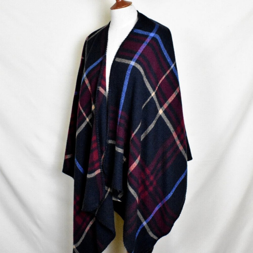 ANN TAYLOR Cape One Size Multi Color Knit